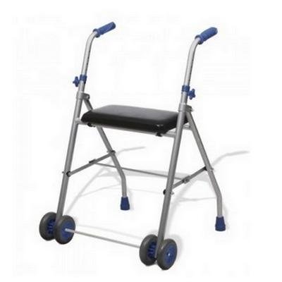 Aluminum walker +front wheels + Solid seat Hire in Marbella - Costa del sol .
