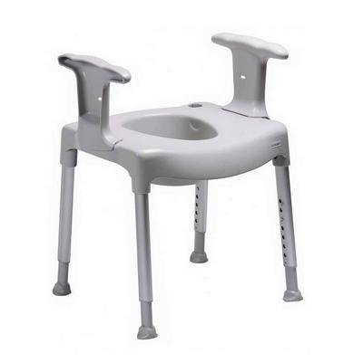 Height Adjustable Commode Chair